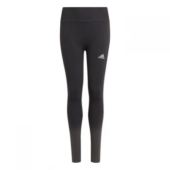 Image of adidas Aeroknit Seamless Heat Rdy Tight Girls - Carbon Grey