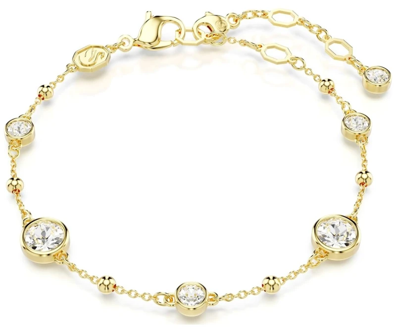 Image of Imber Round Cut White Gold-tone Plated Bracelet 5680094