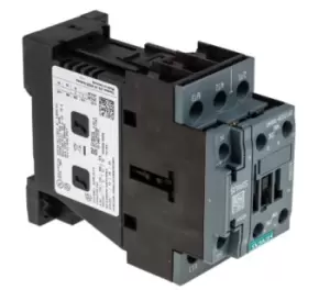 Image of Siemens SIRIUS Innovation 3RT2 3 Pole Contactor - 38 A, 24 V dc Coil, 3NO, 18.5 kW