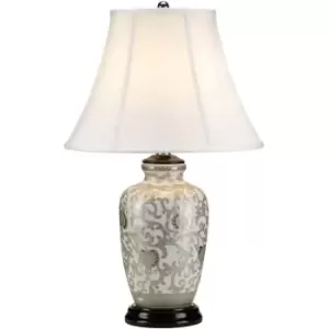 Image of Lampe de table Silverthistle Blanc / argent