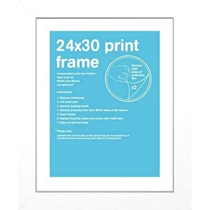 Image of GB White Frame Wood 24x30cm