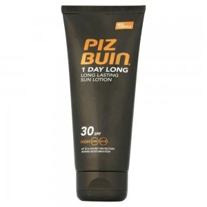 Image of Piz Buin 1 Day Long Lasting Sun Lotion High SPF30 100ml