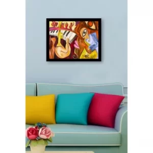 Image of SC0663 Multicolor Decorative Framed MDF Painting