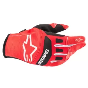 Image of Alpinestars Techstar Gloves Bright Red Black M