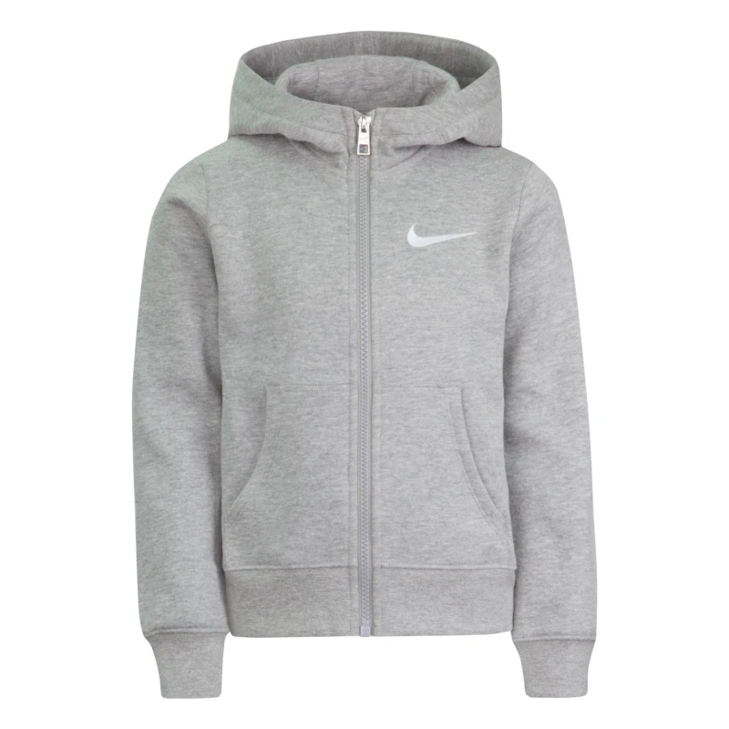 Image of Nike Club Zipped Hoodie Infants - Grey Grey 3 - 4 Years