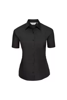 Image of Collection / Short Sleeve Poly-Cotton Easy Care Poplin Shirt