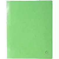 Image of Exacompta Iderama Flat Bar Folder 380805B Glossy coated card 24 (W) x 32 (H) cm Anise green 2 Packs of 5