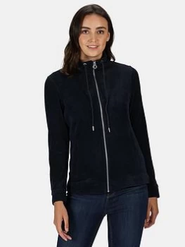 Image of Regatta Edlyn Full Zip Fleece Top - Navy, Size 12, Women