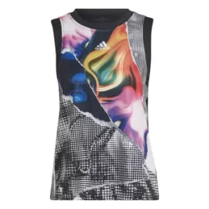 Image of adidas US Print Tank Top Womens - White