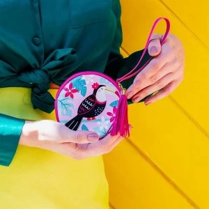 Image of Sass & Belle Tiki Toucan Tassel Coin Purse