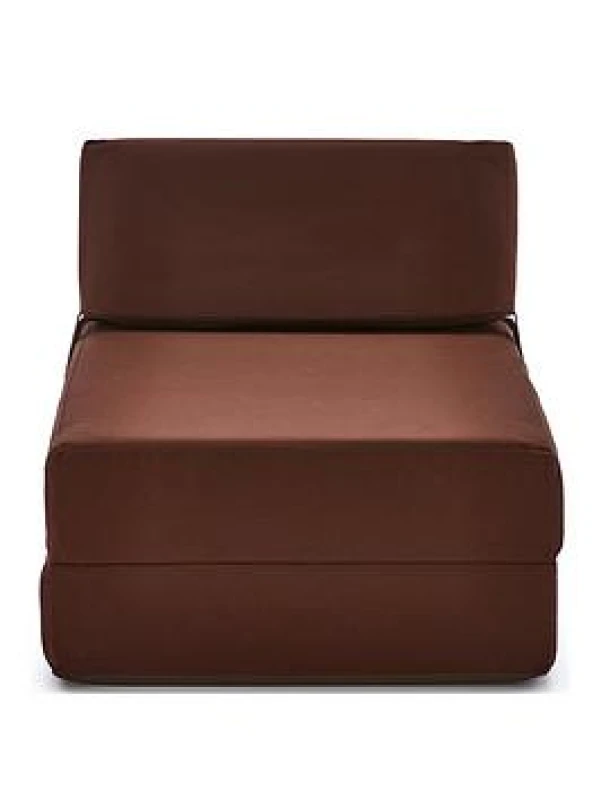 Image of Kaikoo Single Folding Chair Bed Chocolate Chocolate VM7GP Unisex