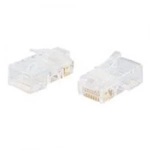 Image of C2G RJ45 Cat5 8x8 Modular Plug for Flat Stranded Cable - 25pk