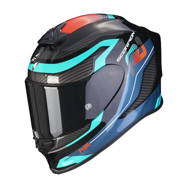 Image of Scorpion Exo-R1 Evo Air Vatis Black-Blue-Red Full Face Helmet XS