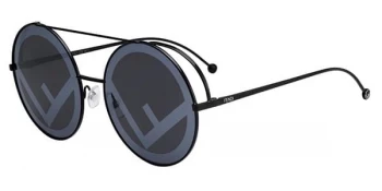 Image of Fendi FF0285/S Sunglasses Black 807 63mm