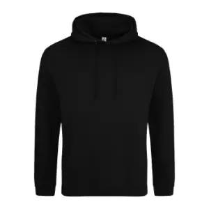 Image of Awdis Unisex College Hooded Sweatshirt / Hoodie (5XL) (Deep Black)
