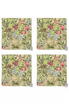 Image of William Morris Set of 4 Golden Lily Napkins