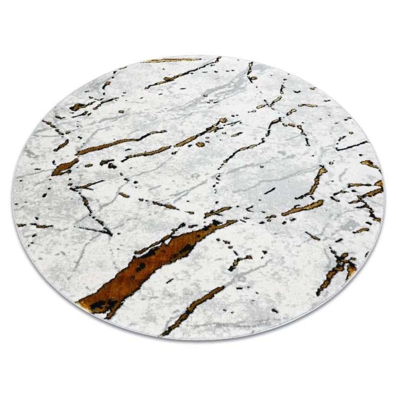 Image of RugsX Allure Rug in White Size: 100cm diameter White Unisex 100cm diameter