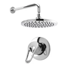 Image of Nuie Concealed Round Manual Valve & Head Chrome