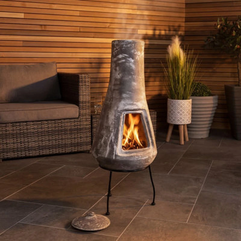 Image of Charles Bentley Snug Medium Barcelona Clay Chiminea