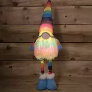 Image of 60cm Premier Battery Operated Lit Standing Christmas Rainbow Gonk
