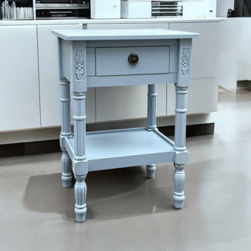 Image of Single Drawers Side Table - L35 x W45 x H65cm - Blue MinsterStylishLivingLtd9072