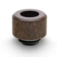 Image of EK Water Blocks EK-HTC Lignum 12mm Hard Tubing Fitting - Walnut