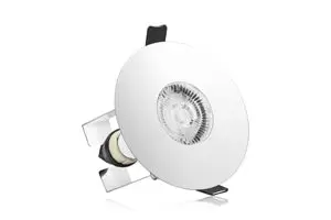 Image of Integral Evofire IP65 Round Chrome 70-100mm Cutout Downlight with GU10 Holder & Insulation Guard - ILDLFR70D020