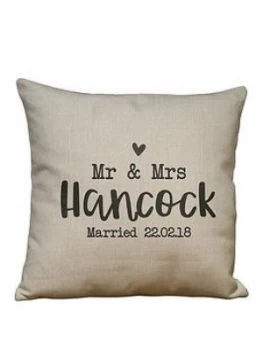 Image of Personalised Wedding Cushion