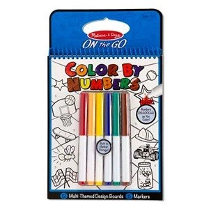 Image of Melissa and Doug On The Go Colour By Numbers Assortment Blue