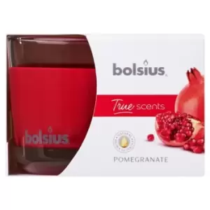 Image of Bolsius Fragranced Candle In A Glass Pomegranate