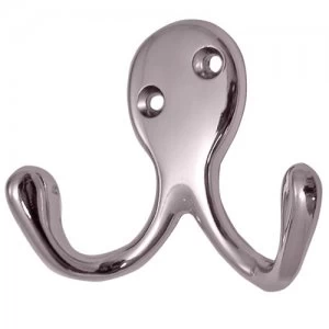 Image of Select Hardware Robe Hook Chrome 68mm x 58mm 2 Pack