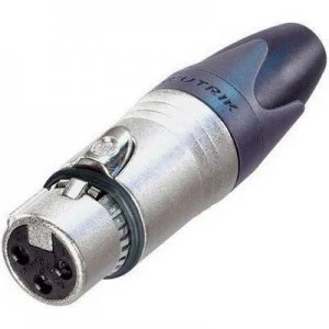 Image of Neutrik NC3FXX-EMC XLR connector Socket, straight Number of pins: 3 Silver