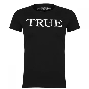 Image of True Religion Slim Fit Logo T Shirt - Onyx 1001