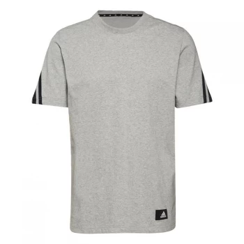 Image of adidas Sportswear Future Icons 3-Stripes T-Shirt M - Medium Grey Heather