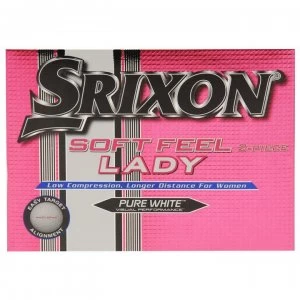 Image of Srixon Soft Feel 12 Pack Ladies - White