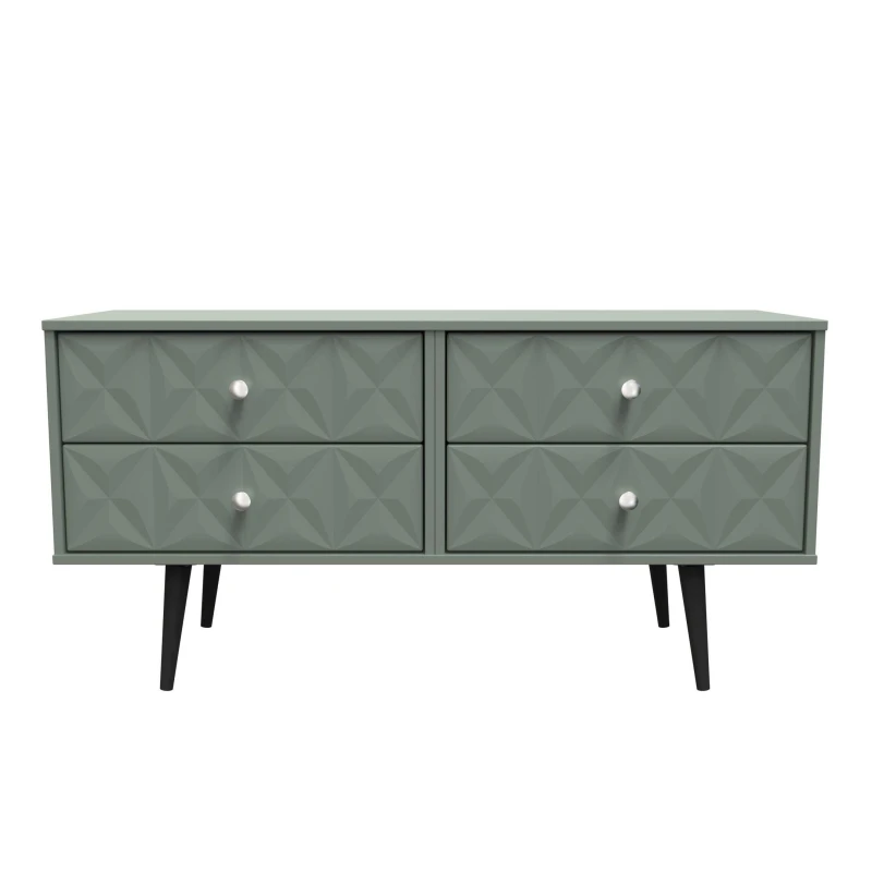 Image of Toledo 4 Drawer Bed Box In Reed Green (Ready Assembled)