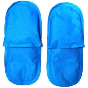 Image of Rapid Relief Premium Reusable Cold Slippers 5" x 12" Blue Ref