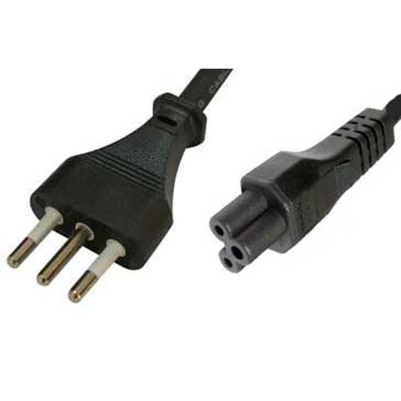 Image of FDL 2M ITALIAN MAINS PLUG TO C5 CLOVER LEAF SOCKET CABLE