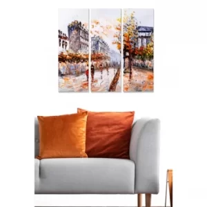 Image of MDF389892310 Multicolor Decorative MDF Painting (3 Pieces)