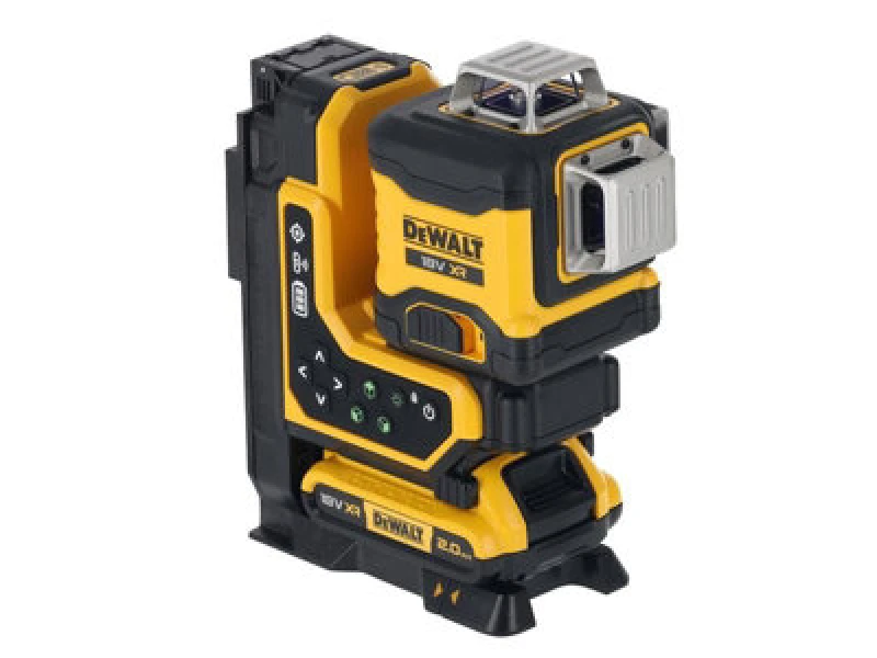 Image of DEWALT DCLE34035 18v Cordless 360 Remote Control Green Laser Line Kit DCLE34035D1 Batteries: 1 x 2ah Li-ion