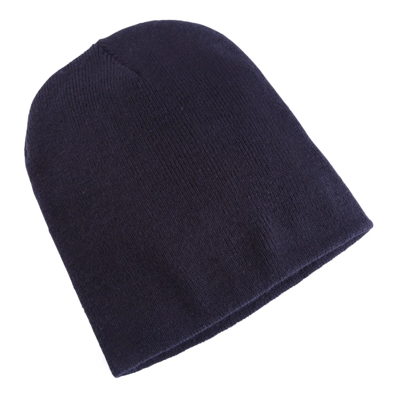 Image of Yupoong Mens Flexfit Heavyweight Standard Beanie Winter Hat in Navy Navy Male One Size