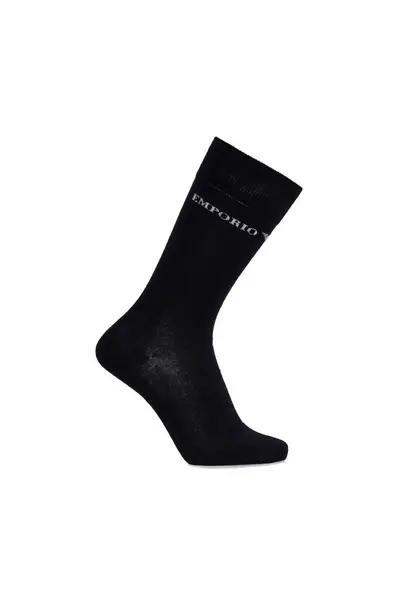 Image of Emporio Armani 3 Pack Knit Short Sock Black