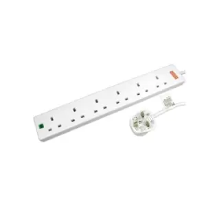 Image of Cables Direct RB-02M06SPD power extension 2m 6 AC outlet(s) Indoor White