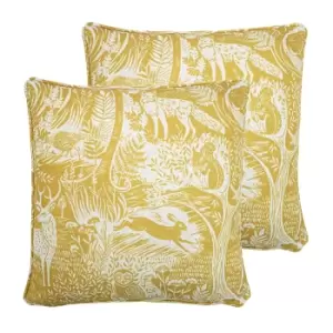 Image of Woodland Scandi Twin Pack Polyester Filled Cushions