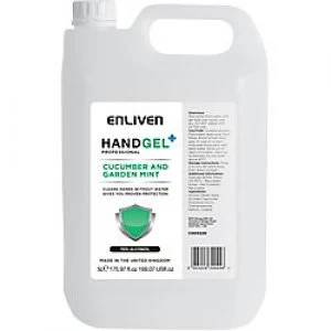 Image of Enliven Hand Sanitiser Professional Cucumber and Garden Mint 5 L