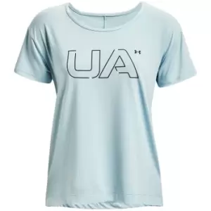 Image of Under Armour Rush Short Sleeve T Shirt Womens - Blue