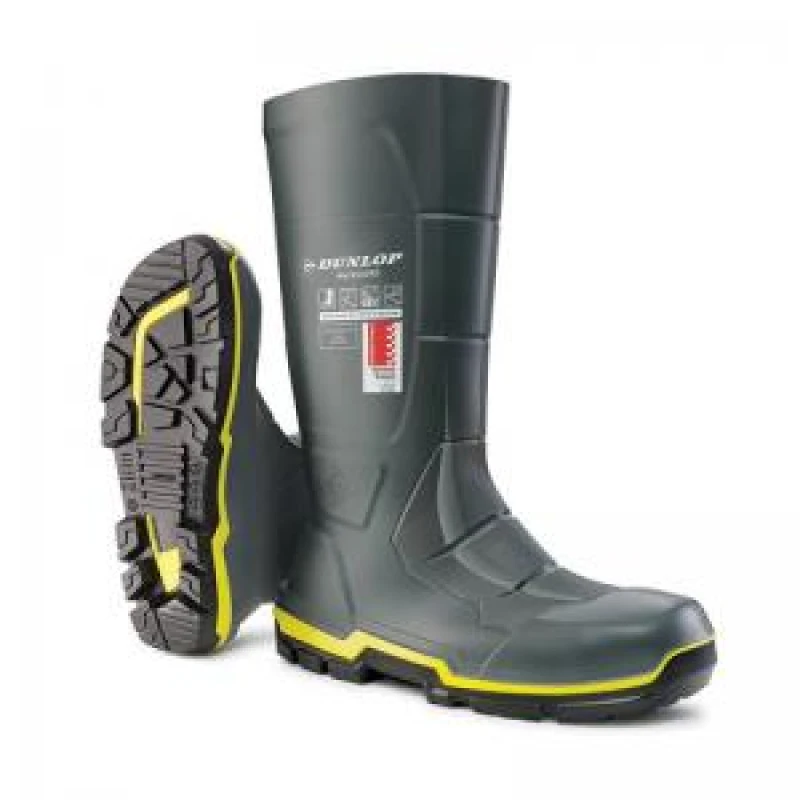 Image of Acifort Dunlop Acifort Metguard Dual Density Full Safety Boots 1 Pair Grey 09 Grey 09 MZ2LE0109