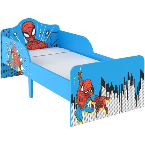 Image of Marvel Spider-Man Toddler Bed , Blue D75 x W143 x H64cm - Blue