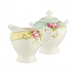 Image of Aynsley Archive Rose Sugar Cream Set