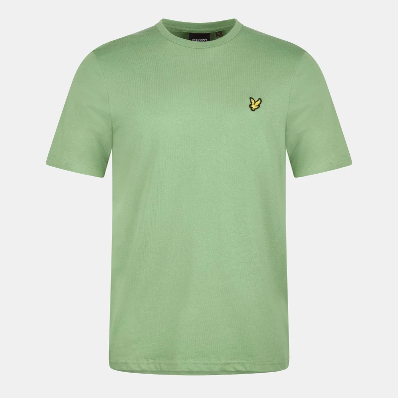Image of Lyle and Scott Basic Logo T Shirt Smoke Green male S